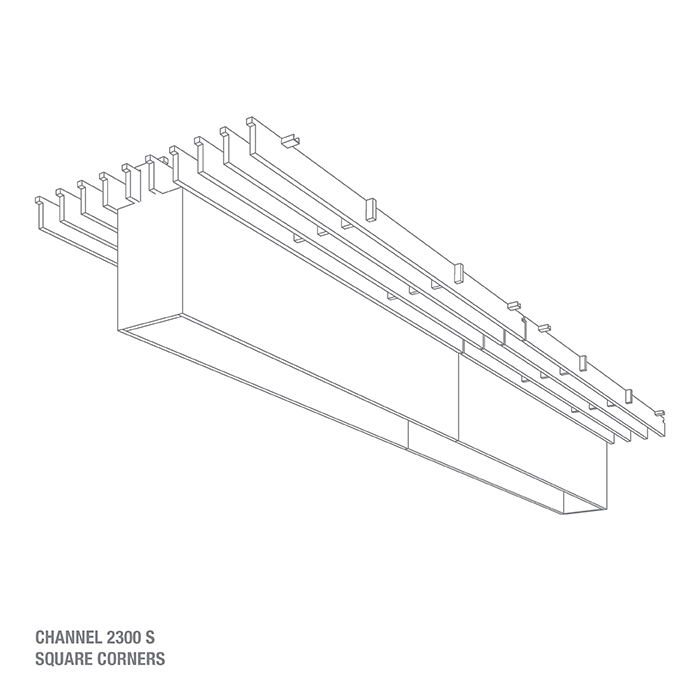 CHANNEL 2300 S - SQUARE CORNER